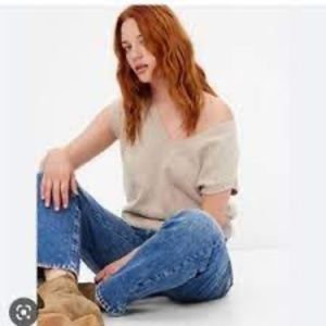 GAP Cashsoft Sweater Vest Knit Beige